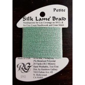 SP43 Petite Silk Lamé Braid Lite Mint