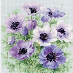2176 Purple Anemones 30x30 cm