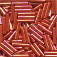 mh-82050 Medium Bugle Beads Red Rainbow