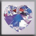 mh-13047 Crystal Treasures Large Heart-Crystal AB