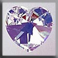 mh-13045 Crystal Treasures Medium Heart-Crystal AB