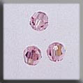 mh-13021 Crystal Treasures Round Bead-Light Rose AB