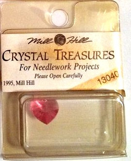 mh-13040 Crystal Treasures Small Heart-Rose