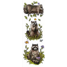2223 Three Raccoons 8x24 cm