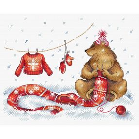 SM328 Time to Wrap Up Warm! 18x22 cm