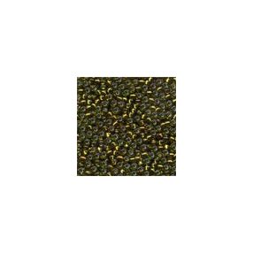 mh-02048 Glass Seed Beads Golden Olive