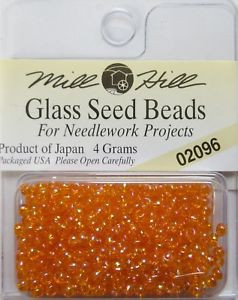 mh-02096 Glass Seed Beads Orange