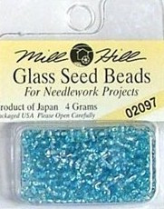 mh-02097 Glass Seed Beads Bahama Blue