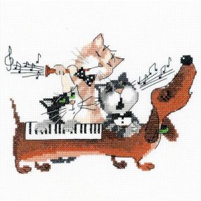 1495 Dachshund Blues 20x20 cm