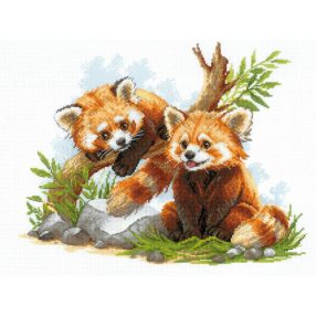 2257 Red Panda Cubs 40x30 cm