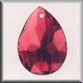 mh-12001 Glass Treasures Marbled Teardrop-Garnet