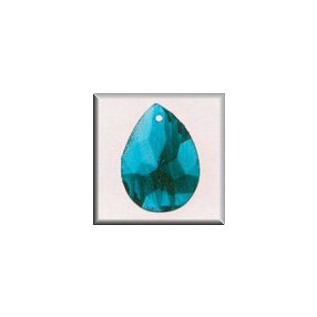 mh-12002 Glass Treasures Marbled Teardrop-Blue