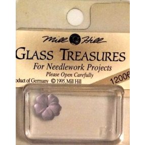mh-12006 Glass Treasures 5 Petal Flower-Matte Sapphire
