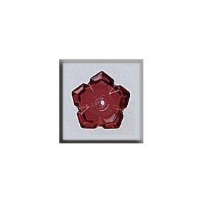 mh-12009 Glass Treasures 5 Petal Dim Flower-Ruby