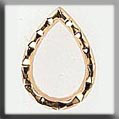 mh-12021 Glass Treasures Open Faceted Teardrop-Gold