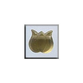 mh-12027 Glass Treasures Medium Tulip-Matte Yellow