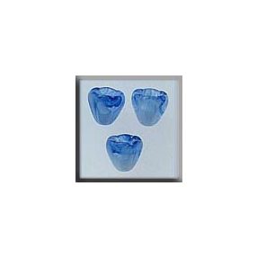 mh-12032 Glass Treasures Small Bell Flower-Marbled L.Blue