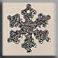 mh-12035 Glass Treasures Small Snowflake-Crystal Bright