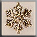 mh-12036 Glass Treasures Small Snowflake-Gold