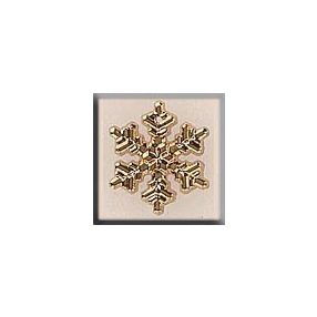mh-12038 Glass Treasures Medium Snowflake-Gold