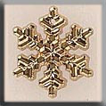 mh-12038 Glass Treasures Medium Snowflake-Gold