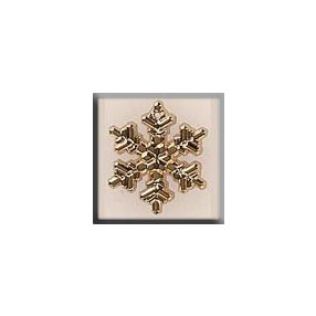 mh-12040 Glass Treasures Large Snowflake-Gold