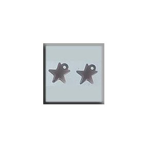 mh-12046 Glass Treasures Very Small Domed Star-Matte Rosa