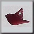 mh-12050 Glass Treasures Small Bird-Red