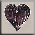 mh-12068 Glass Treasures Medium Fluted Heart-Amethyst