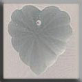 mh-12070 Glass Treasures Frstd Starbrst Heart-Matte Cryst