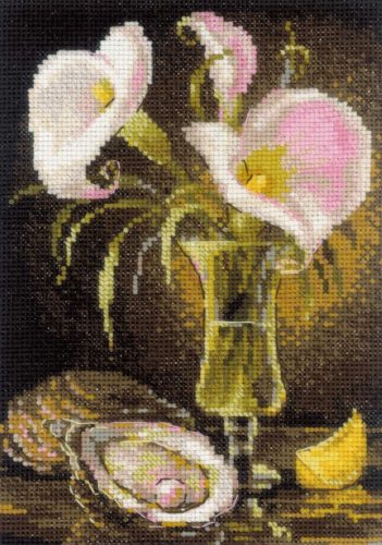 2267 Calla Lilies and Oyster 15x21 cm