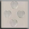 mh-12081 Glass Treasures Small Channeled Heart-Matte Crys