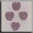 mh-12085 Glass Treasures Small Chnld Heart-Matte Amethyst