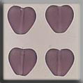 mh-12091 Glass Treasures Medium Chnld Heart-Matte Amethys