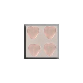 mh-12092 Glass Treasures Medium Chnld Heart-Matte Rosalin