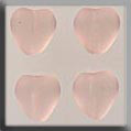 mh-12092 Glass Treasures Medium Chnld Heart-Matte Rosalin