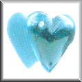 mh-12095 Glass Treasures Doubled Heart-Aquamarine