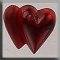 mh-12097 Glass Treasures Doubled Heart-Ruby