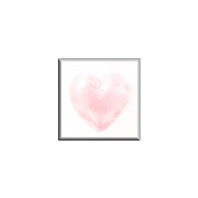 mh-12102 Glass Treasures Large Quartz Heart-Pink