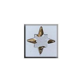 mh-12108 Glass Treasures Crystal Star-Gold Tipped