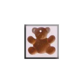 mh-12120 Glass Treasures Teddy Bear-Brown