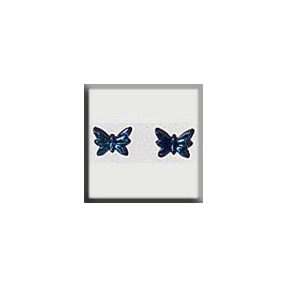 mh-12125 Glass Treasures Petite Butterfly-Jet a-b