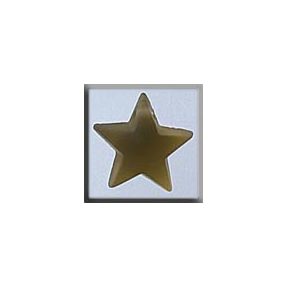 mh-12130 Glass Treasures Large Domed Star-Mat Light Topaz