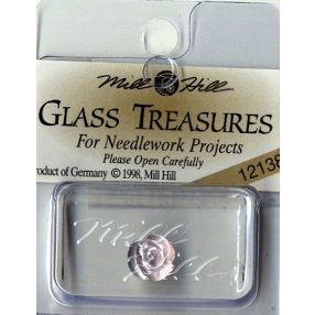 mh-12138 Glass Treasures Petite Rose-Matte Lilac