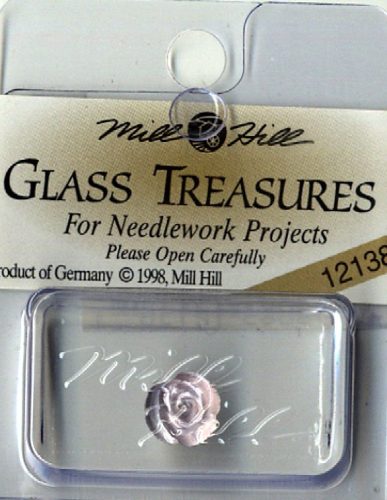 mh-12138 Glass Treasures Petite Rose-Matte Lilac