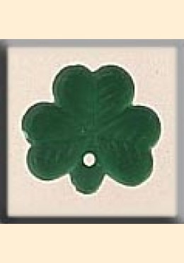 mh-12145 Glass Treasures Shamrock-Matte Emerald