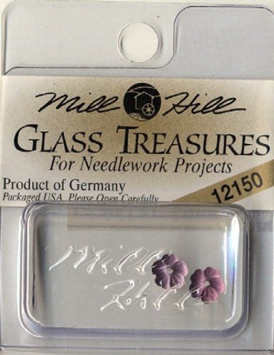 mh-12150 Glass Treasures Very Pet.Flower-M.Md.Amethyst