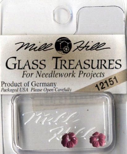 mh-12151 Glass Treasures Very Pet. Flower-M.Lght. Rose