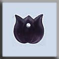 mh-12155 Glass Treasures Very Small Tulip-Matte Amethyst