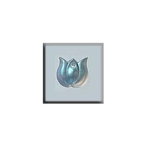 mh-12158 Glass Treasures Very Small Tulip-Matte Crystal